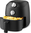 Midea Compact 2L Air Fryer 12 Preset Menus Adjustable Timer 21.5x23x22 Black New