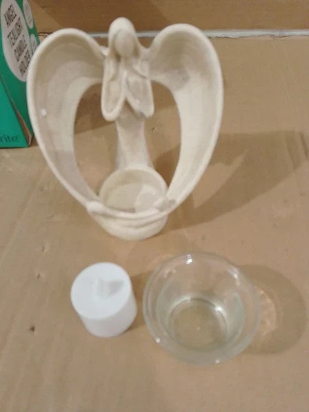 Globrite Guardian Angel Resin Candles Holders Tea Lights 14.5x10.5x15.5cm