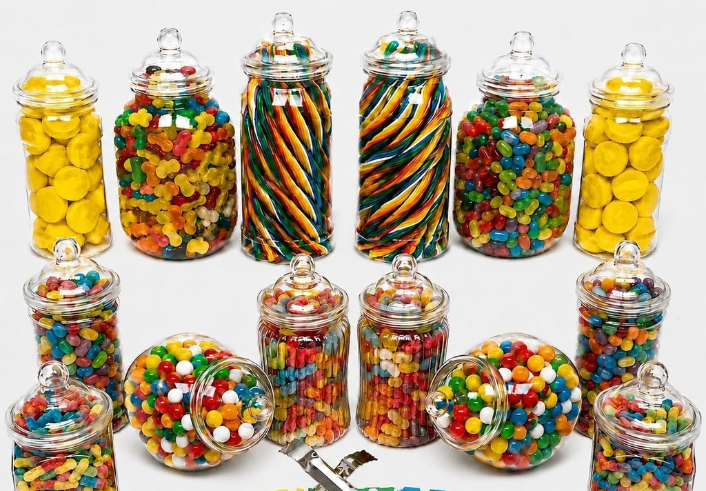 Plastic Sweet Jars Different Styles Ideal For Party Wedding Candy Buffet New