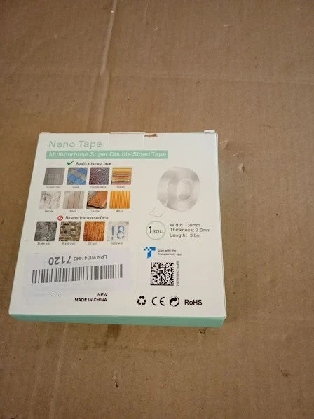 Double Sided Nano Tape Heavy Duty Strong Sticky Extra Large 3.0mx3cmx2mm New