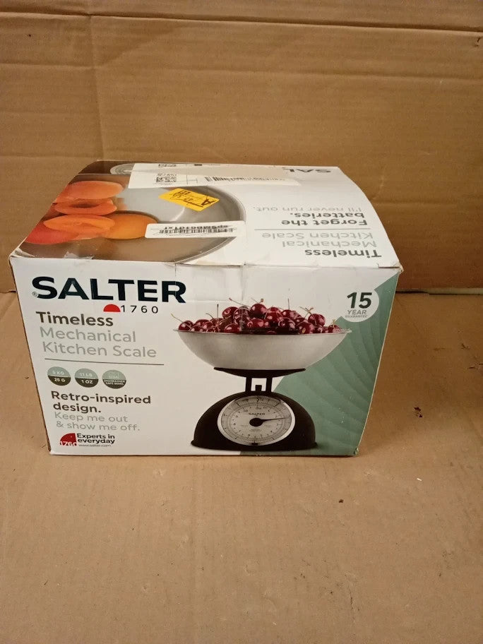 Salter Timeless Mechanical Kitchen Scale Cooking Scale 2L Dishwasher Safe New