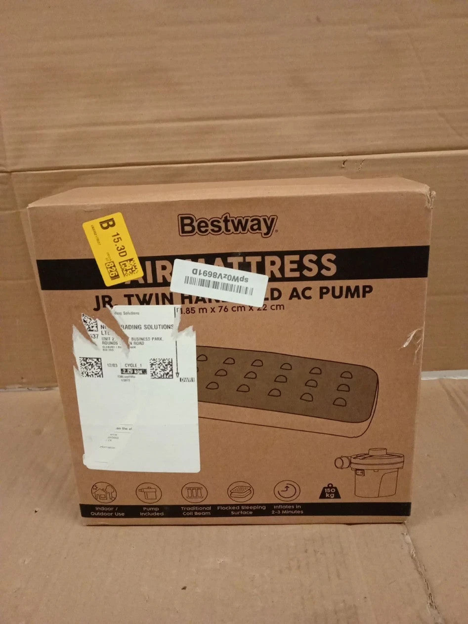 Bestway Premium Camping Single Airbed Handheld Electric Pump Inflatable