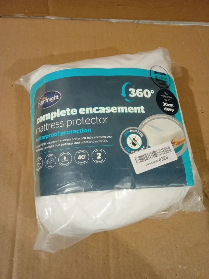 Silentnight Complete Encasement Waterproof Mattress Protect Double 30cm Deep New