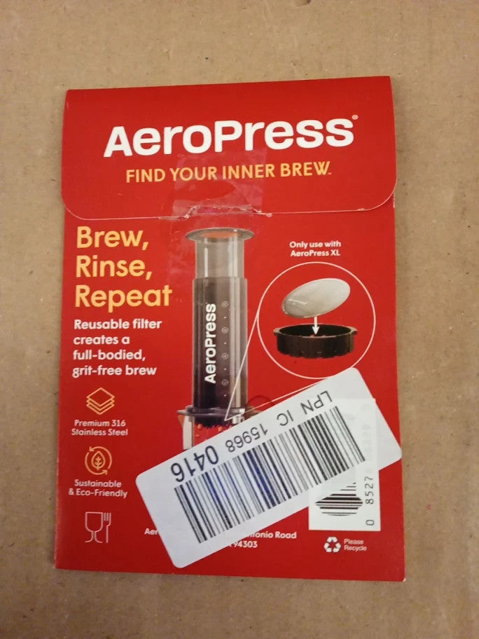 AeroPress XL Stainless Steel Reusable Filter Metal Premium 316 For Coffee Maker