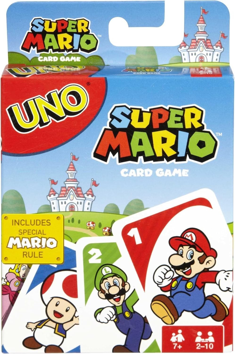 Mattel Games UNO Super Mario Card Animated Character Themed Collector 7+ New