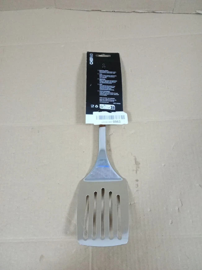 Chef Aid Stainless Steel Slotted Turner Ideal Spatula Kitchen BBQ Slots
