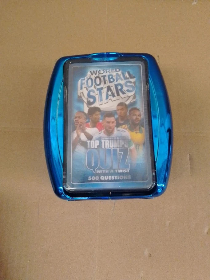 Top Trumps World Football Stars Quiz Game 500 Questions Cardboard New