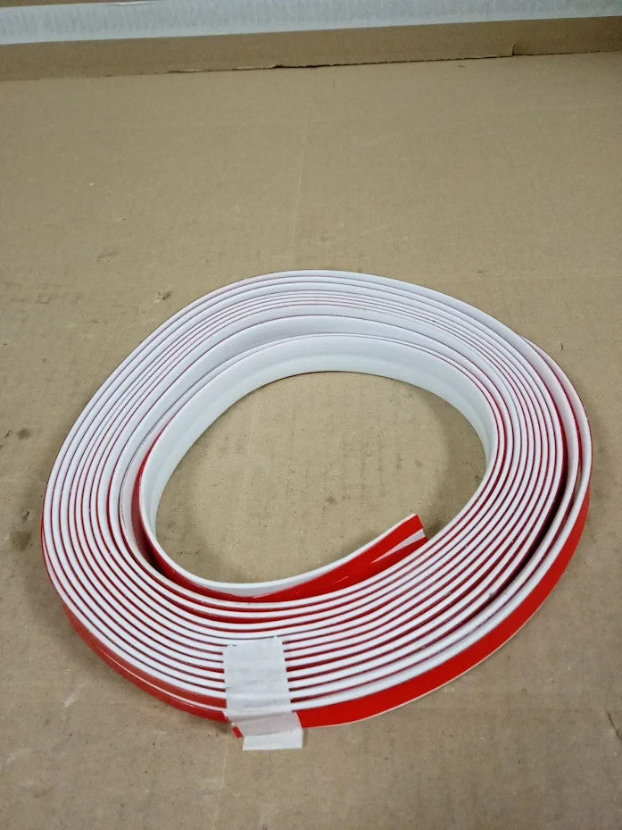 JSIWOTH 3.1M PVC Corner Trim Self Adhesive Wall Protector White 16mm Design New