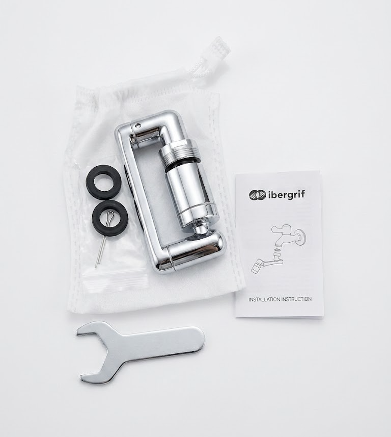 Ibergrif 1440° Swivel Tap Aerator Brass Chrome 2 Mode Kitchen Bathroom New