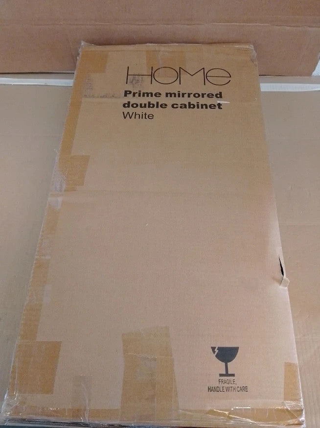 Argos Home Prime 2 Door Mirrored Cabinet White Bathroom Storage Cupboard Design