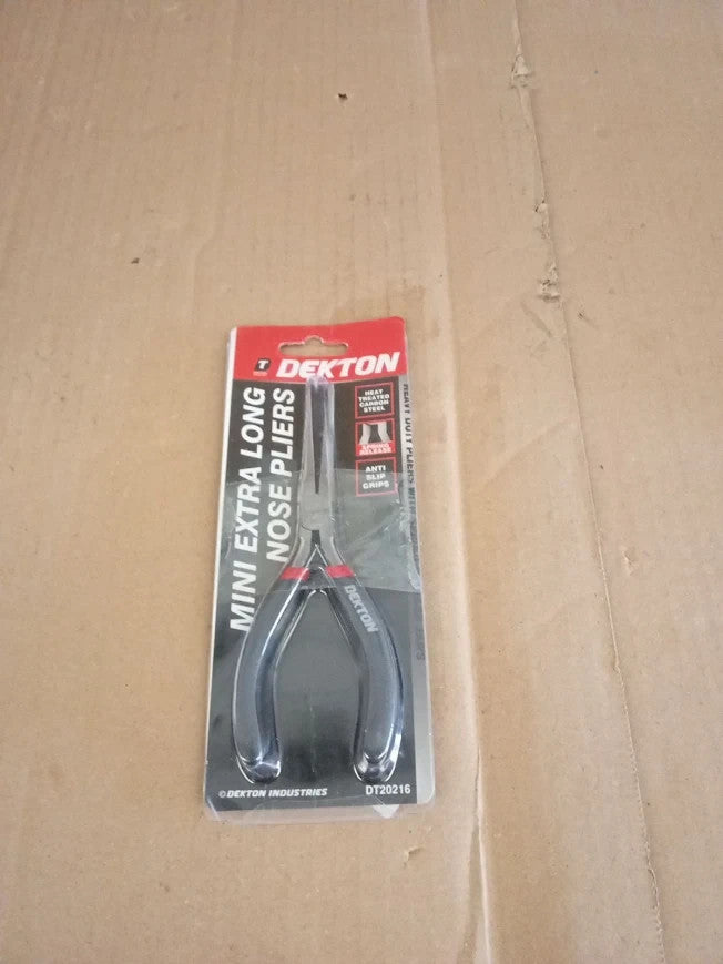 Dekton Mini Extra Long Nose Pliers Precision Tools Electronics Craft Work New