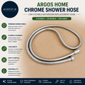 Argos Home Chrome Shower Hose 1.5m Flexible Bathroom Replacement Hose Design New