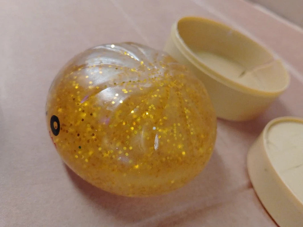 Dumpling Squishy Toy Gold Stress Ball Fidget Sensory Squeeze Relief Design New