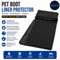 Pet Boot Liner Protector Quilted Waterproof Nonslip Car SUV Truck Black Design