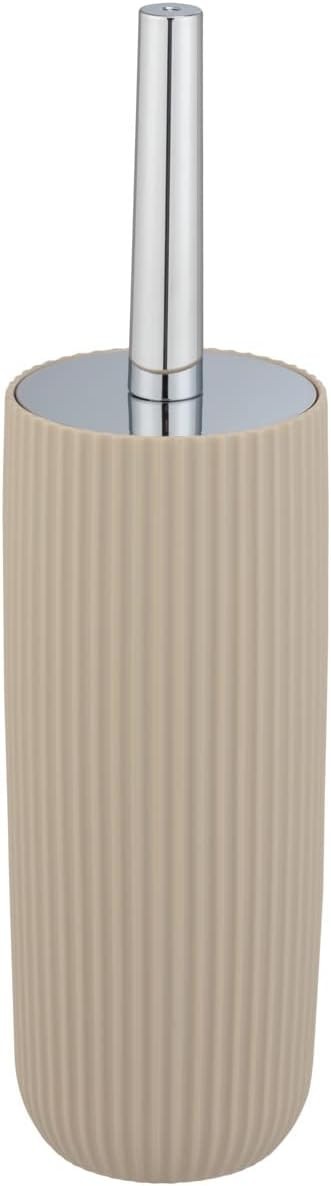 Wenko Agropoli Toilet Brush Set Beige Plastic Firm Yet Flexible 36.5x10cm New