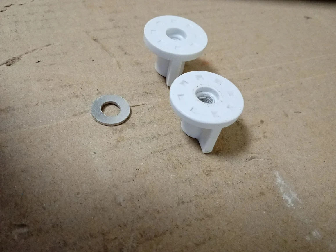 2 Pairs Toilet Seat Fixings Back Nut Toilet Seat Screws Bottom Replacement