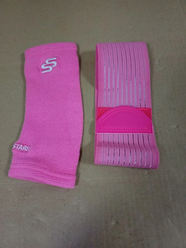 Sleeve Stars Ankle Brace Unisex Wrap Sprained Compression Sleeve Plantar Large