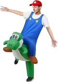 Alaoo Inflatable Dinosaur Costume Adult Funny Ride On Green Halloween New