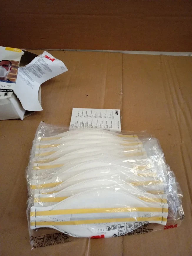 3M Aura Particulate Respirator FFP1 Unvalved 9310+ Mask White One Size New