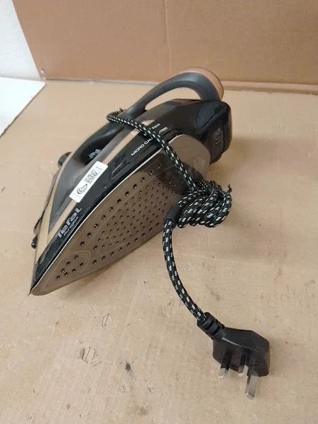 Tefal Puregliss Steam Iron 3000W 280g Min Steam Boost 33.2x18cm Black Gold