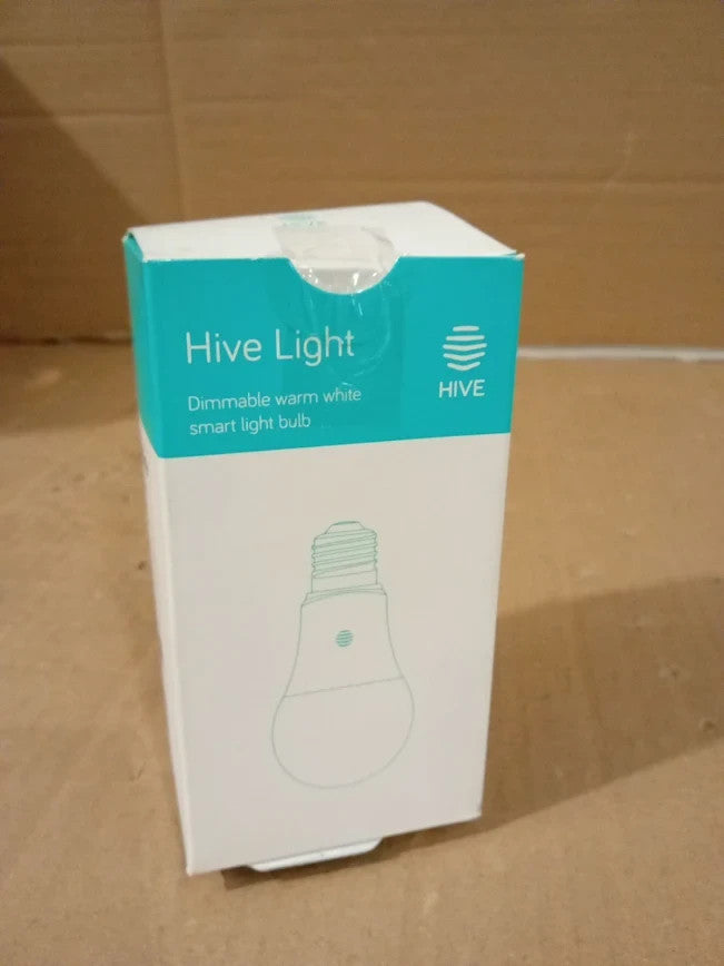 Hive Smart Light Bulb E27 Dimmable Screw V9 Works Amazon Alexa White New