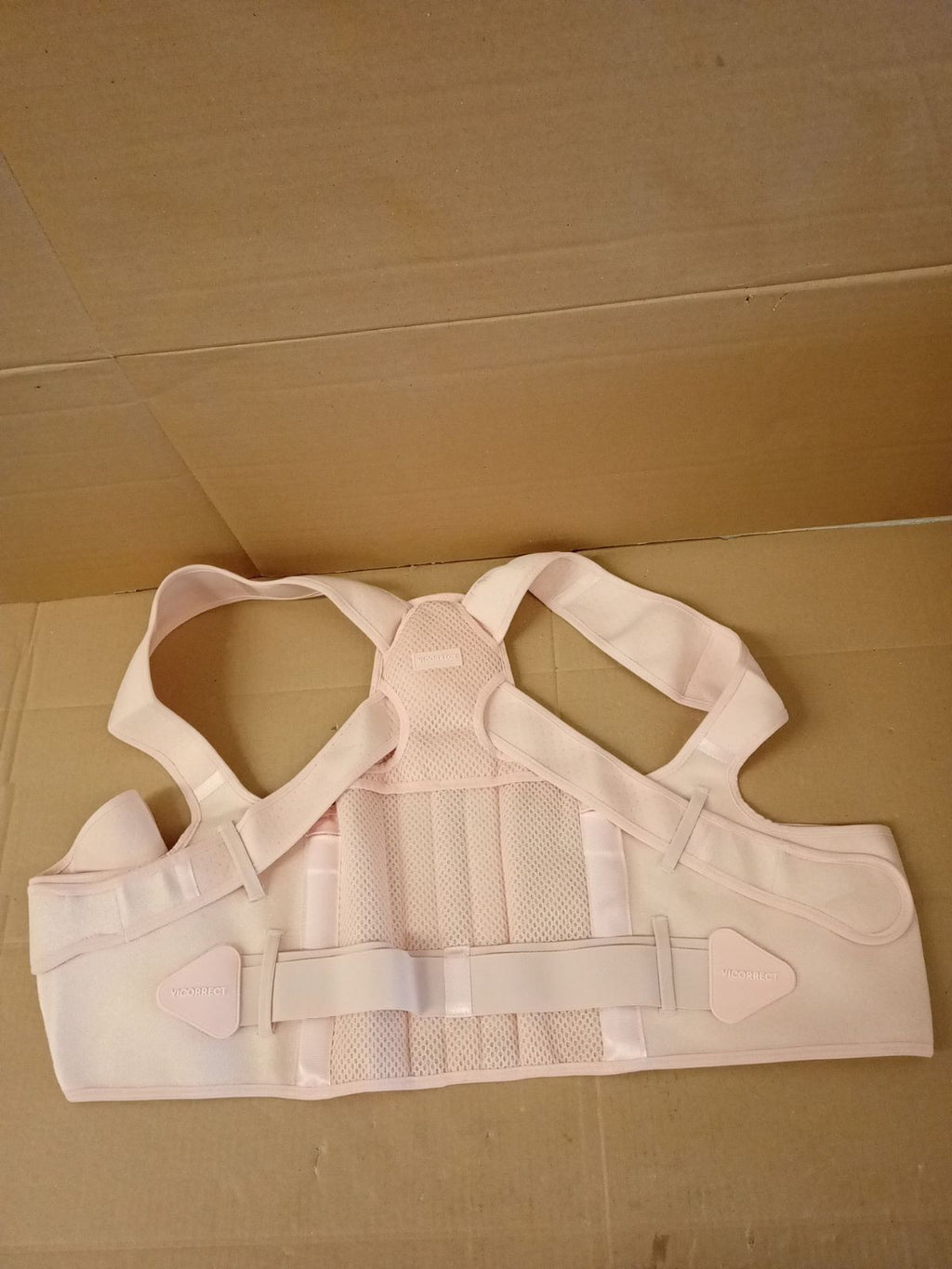 Vicorrect Posture Corrector Women Men Back Brace Support Pink Medium New