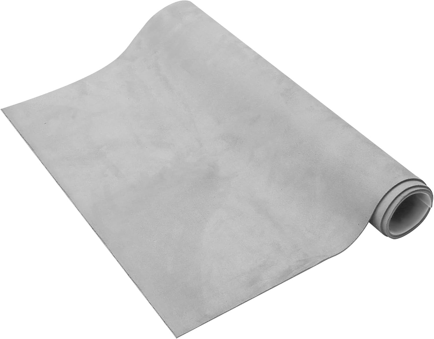 X AUTOHAUX Suede Headliner Fabric Foam Backed 87x60in Grey Car Van RV Design New