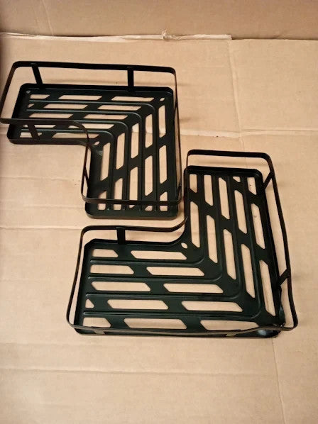 Zvzm Shower Shelves Storage Rack Basket Corner Caddy No Drilling 25x25x5.5cm
