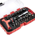 Amazon Basics 27 Piece Ratchet Screwdriver Set Magnetic T Handle 3 Way New