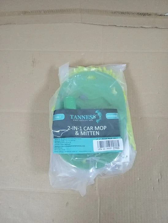 Tanness Caravan Wash Mop Kit Scratch Free Microfibre Mitt Car Cleaning New