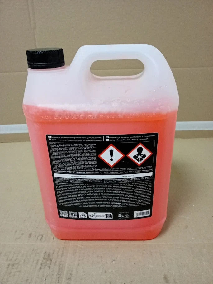 Errecom Red Cool Antifreeze -10c/+103c Fluorescent Formulation Organic Based New