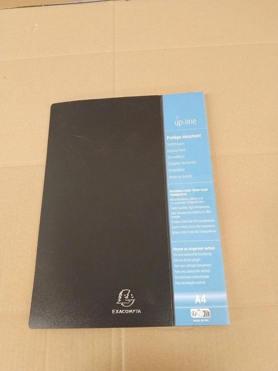 Exacompta Ref 88401E Opaque PP Display Book 240x320mm Size A4  40 Pockets Black