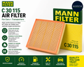 MANN FILTER C 30 115 Air Filter Cars+Transporters For Passenger Clean Intake