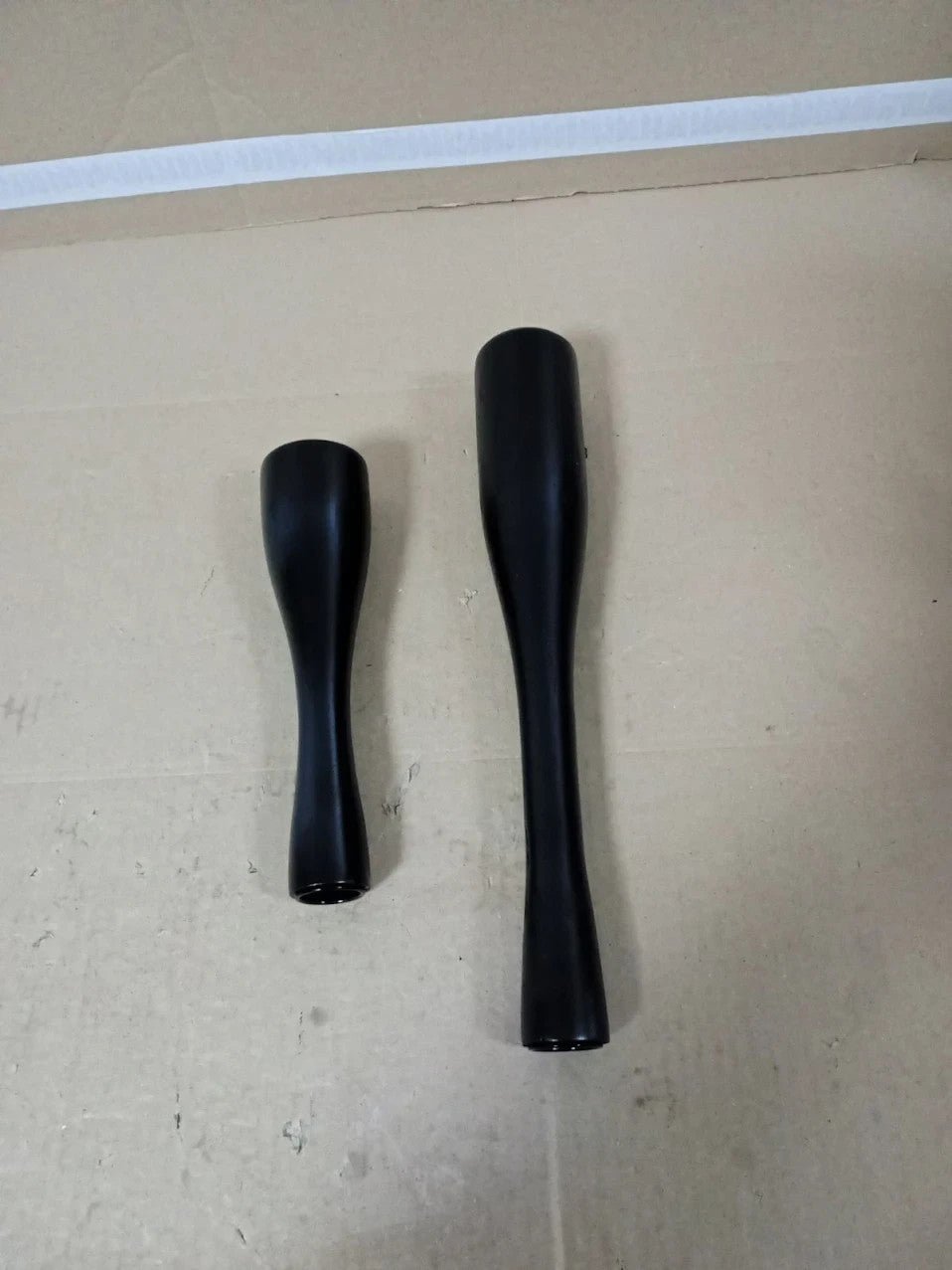 Wood Candle Holders Taper Decorative Modern Candlestick 2 Pieces Black