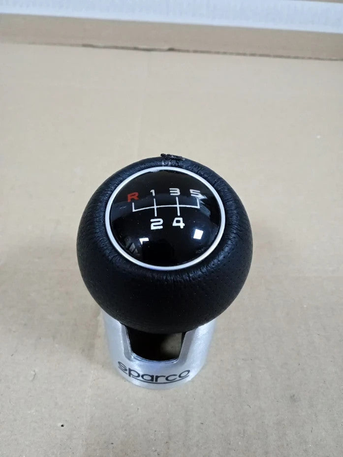 Sparco Lazio Universal Manual Gear Shift Knob Black Red Car Gearstick Design