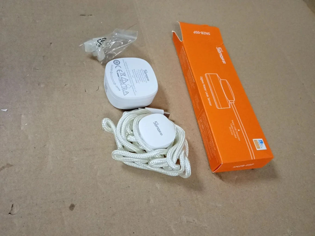 Sonoff SNZB05P Zigbee Water Leak Sensor Detection Cable Alarm System Smart New