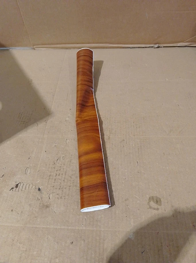 DC Fix vinyl Wrap Gold Walnut Wood Effect 45cmx2m Sticky Back Plastic Roll New