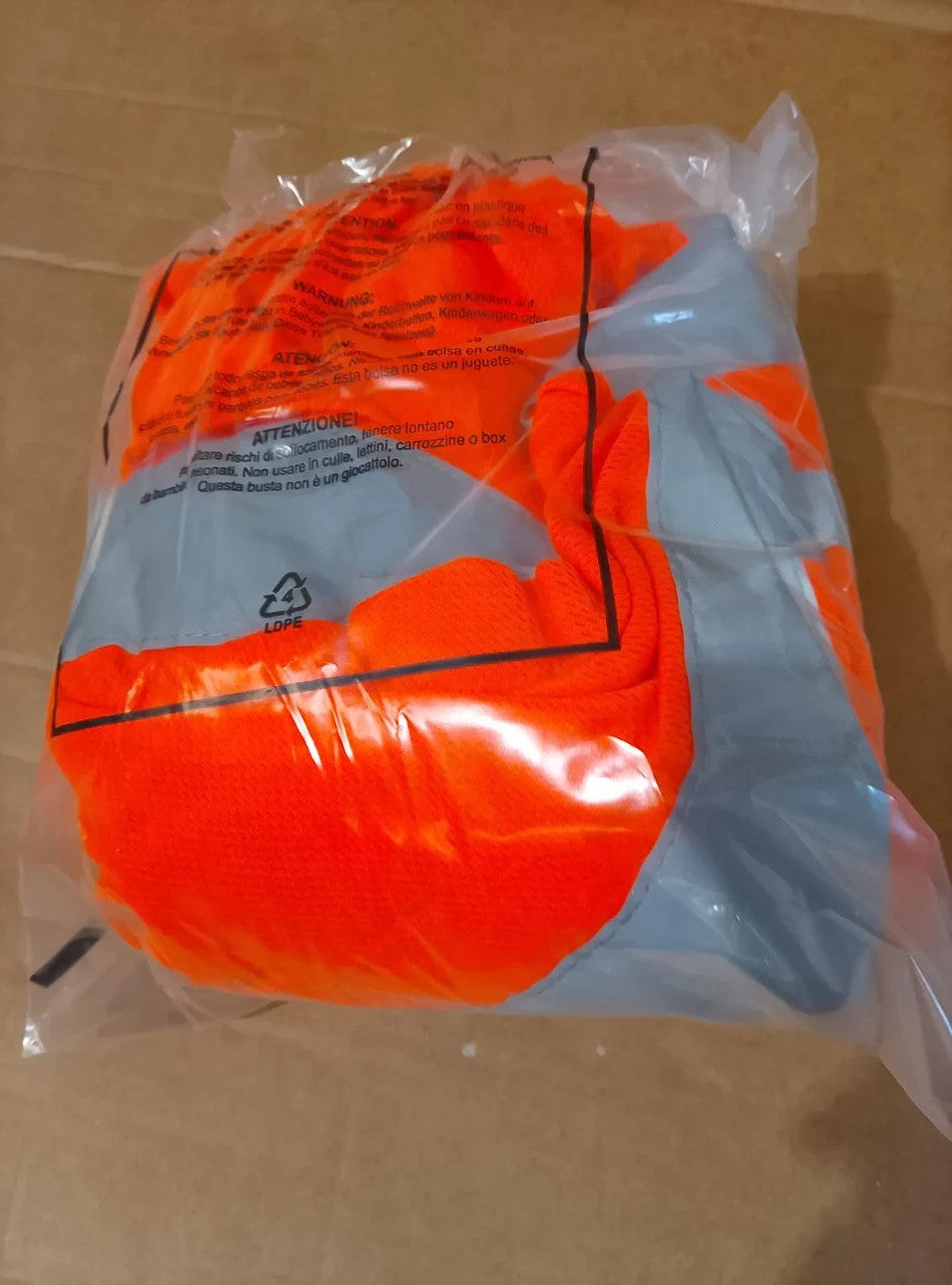 Blackrock Hi Vis Polo Shirt Rail Industry Orange TShirt Utility Safety 4XL New