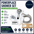 Waterpik High Pressure Handheld Shower Head 7 Mode Chrome XPB-763ME Hose Durable