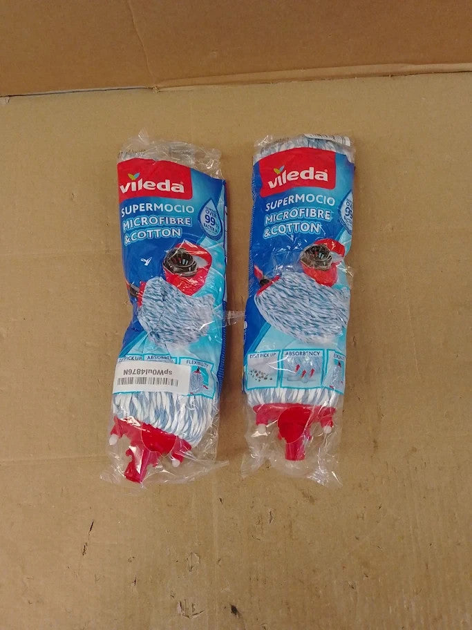Vileda Supermocio Micro And Cotton Mop Multi Color For Floor New
