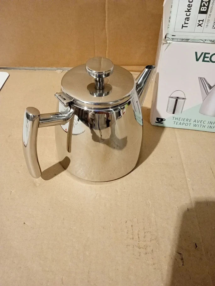 Stainless Steel Teapot With Infuser 500ml Keeps Your Tea Hot 0.5L New