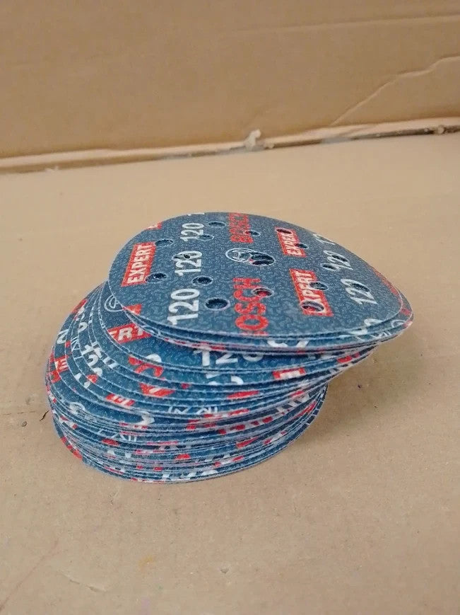 Bosch 50x Expert O780 Foil Sanding Disc 125mm Hardwood Paint On Wood New