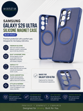 Samsung Silicone Magnet Phone Case Galaxy S26 Ultra Soft Touch Blue Violet