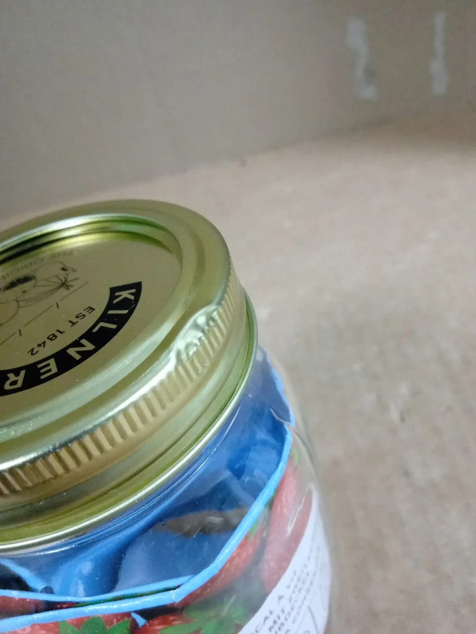 Kilner 0.5L  Lid Preservation Jar Round Glass Screw Top Storage Jam Chutney