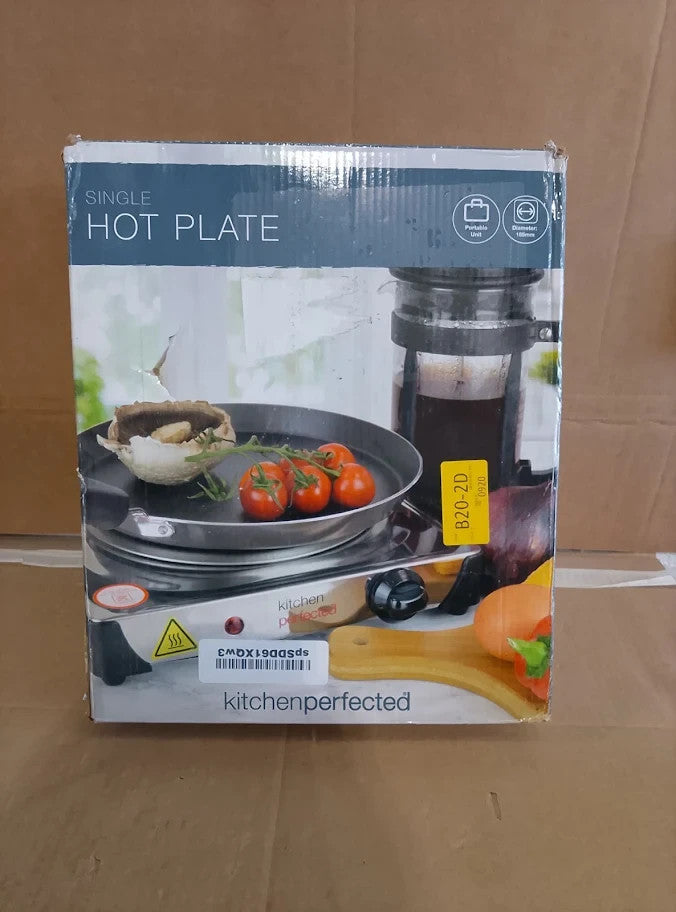 Kitchen Perfected 1500w Single Hotplate Cast Iron Variable Heat Settings