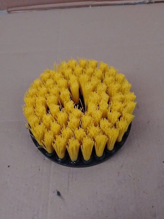 Bathroom Accessories Cleaning Supplies Scrub Brush 7in Medium Yellow New