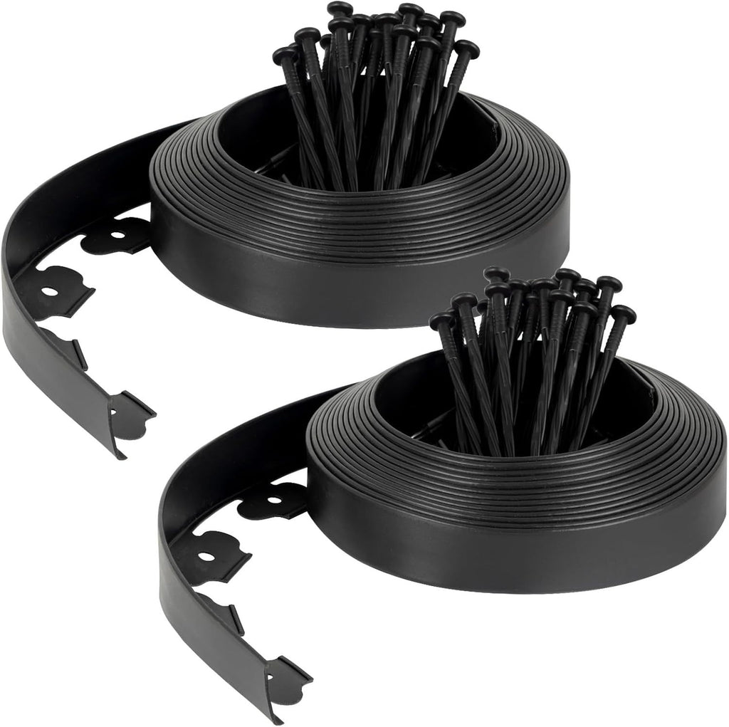 Velway Garden Edging Border 20m  Flexible Plastic Lawn Edging Lawn Border New