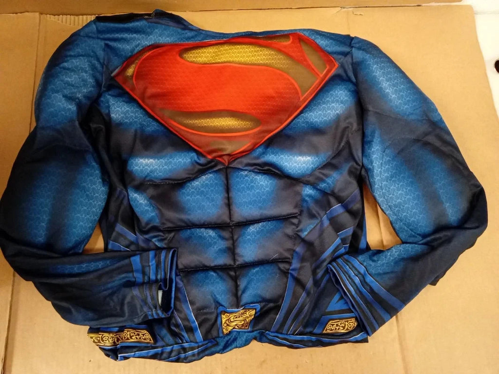 Rubie's Official Superman Deluxe Adult Costume Blue Medium Fancy Dress New