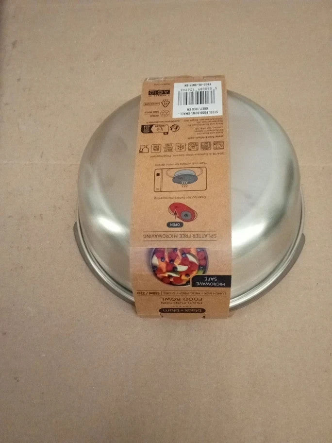 Black Blum Lunch Bowl Reusable Meal Prep Containers Picnic Camping 650ml New