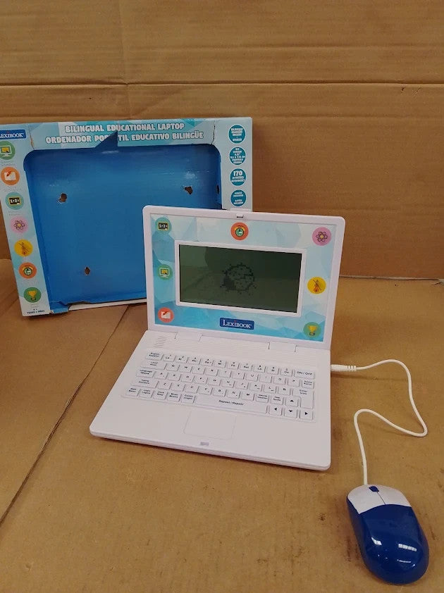 LEXIBOOK Bilingual Educational Laptop Spanish English Toy Children Activity New